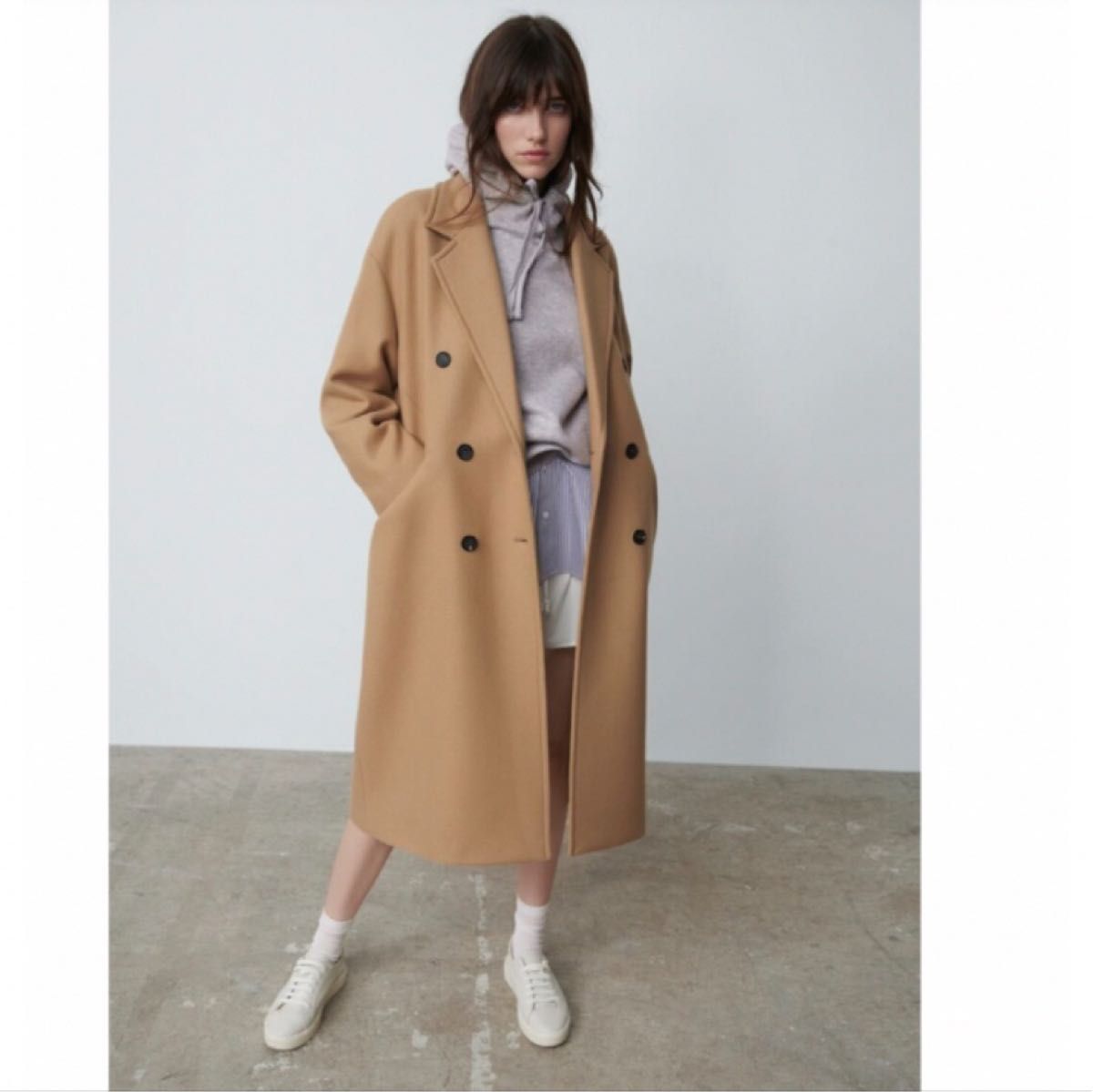 ZARA ザラ マンテコウール ロング コート ライトベージュ|Yahoo ZARA ザラ マンテコウール ロング コート ライトベージュ|Yahoo
