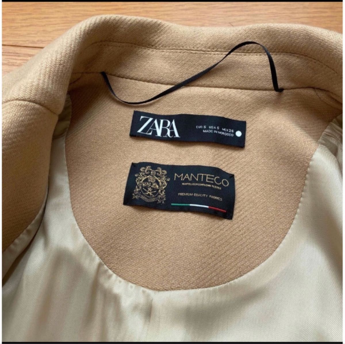 ZARA ザラ マンテコウール ロング コート ライトベージュ|Yahoo ZARA ザラ マンテコウール ロング コート ライトベージュ|Yahoo