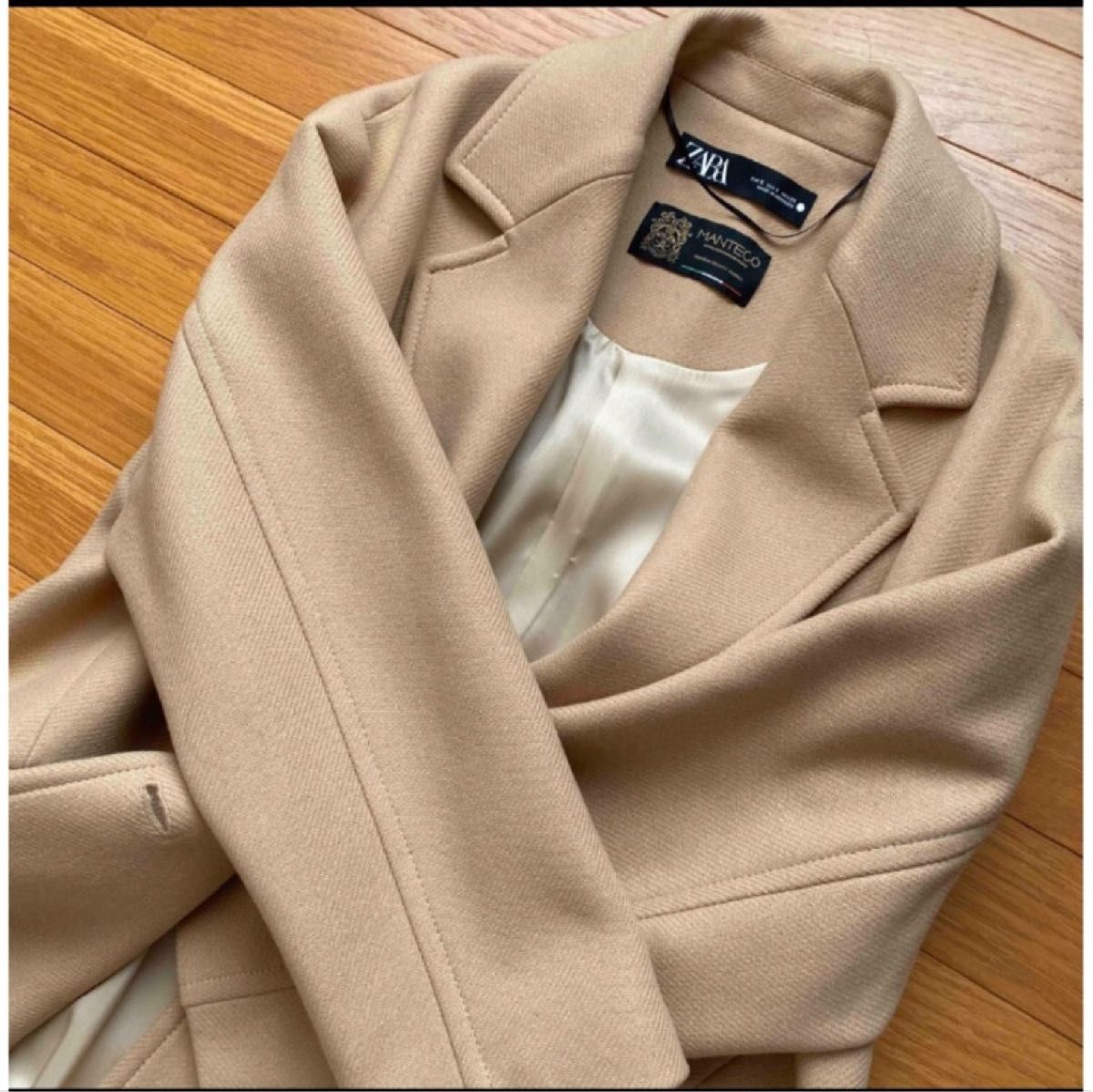 ZARA ザラ マンテコウール ロング コート ライトベージュ|Yahoo ZARA ザラ マンテコウール ロング コート ライトベージュ|Yahoo