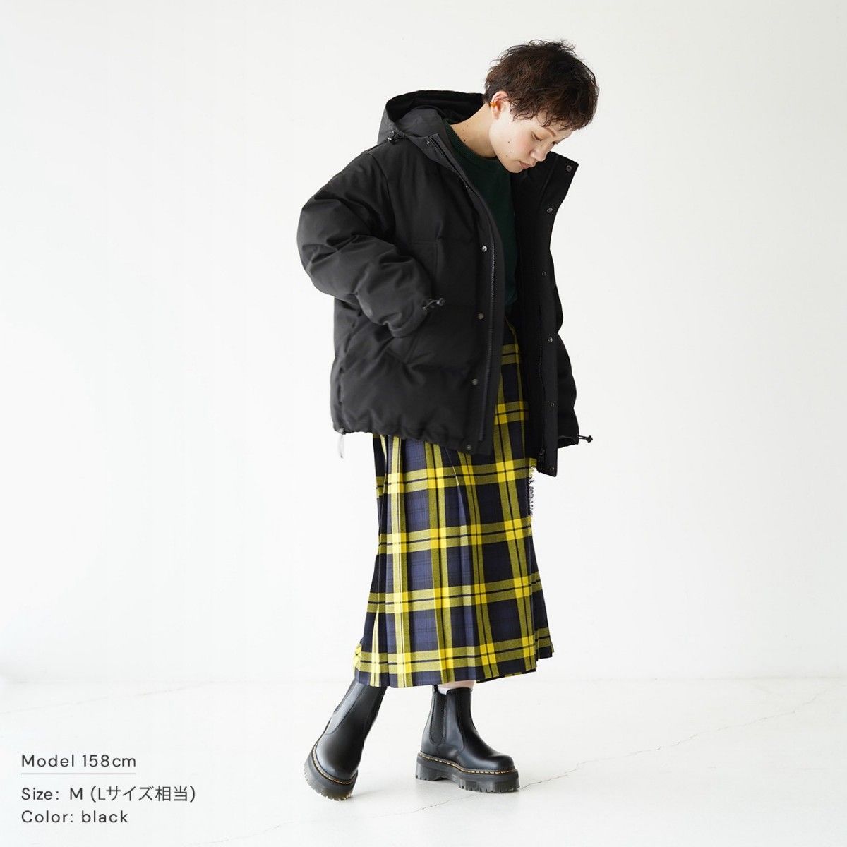 タグ付き 新品 DANTON T/C SHORT ダウンジャケット ブラック タグ付き 新品 DANTON T/C SHORT ダウンジャケット ブラック