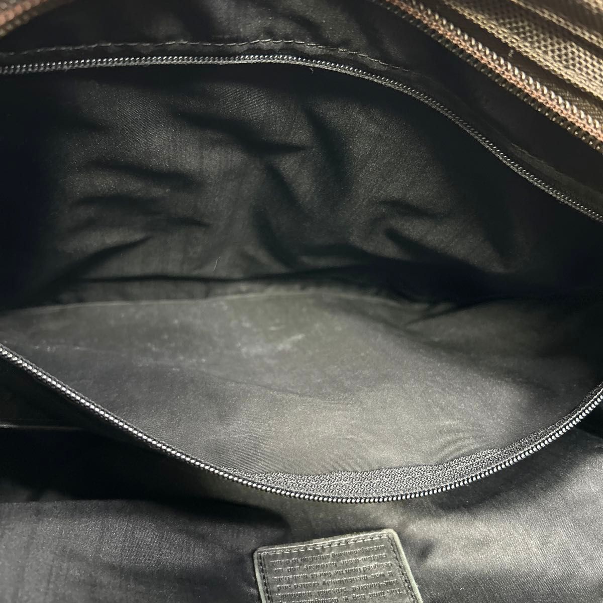 TUMI ビジネスバッグ ブラウン ナイロン レザー ロゴ 大容量 TUMI ビジネスバッグ ブラウン ナイロン レザー ロゴ 大容量