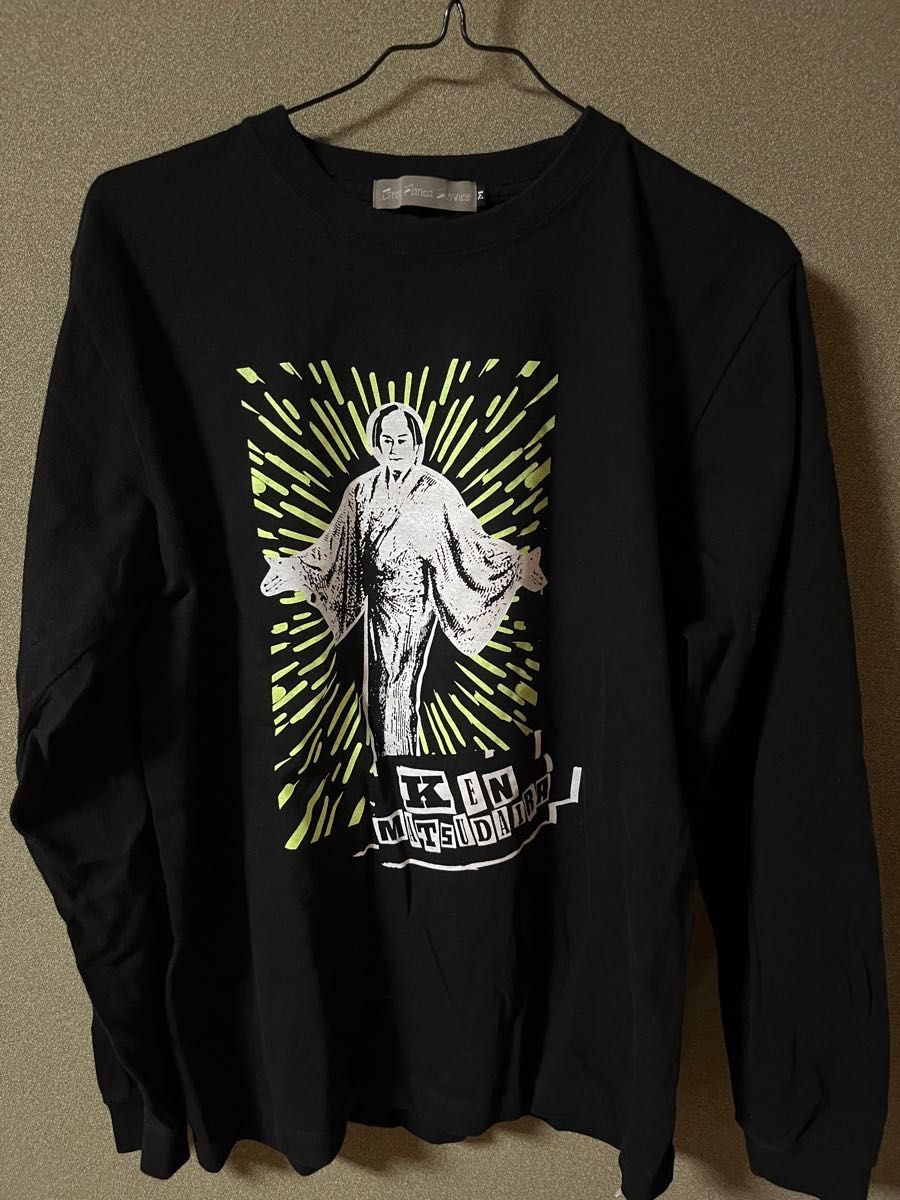松平健】マツケンサンバ ロングTシャツ(放射)ブラック Mサイズ 松平健】マツケンサンバ ロングTシャツ(放射)ブラック Mサイズ
