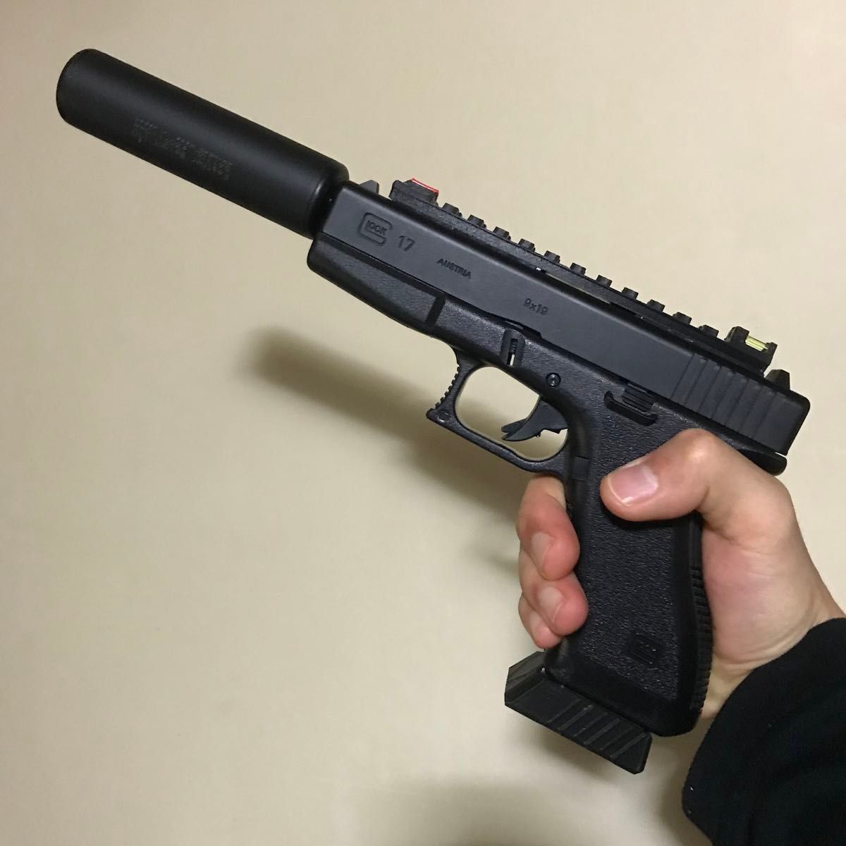 エアコキグロック サイレンサーアダプター 14mm逆ネジ G17・G17L エアコキグロック サイレンサーアダプター 14mm逆ネジ G17・G17L