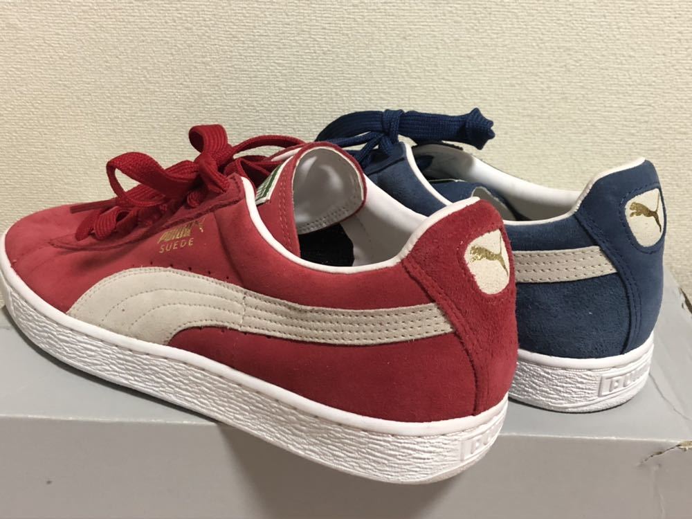  new goods Puma suede custom 27.5. red × blue puma sneakers shoes 