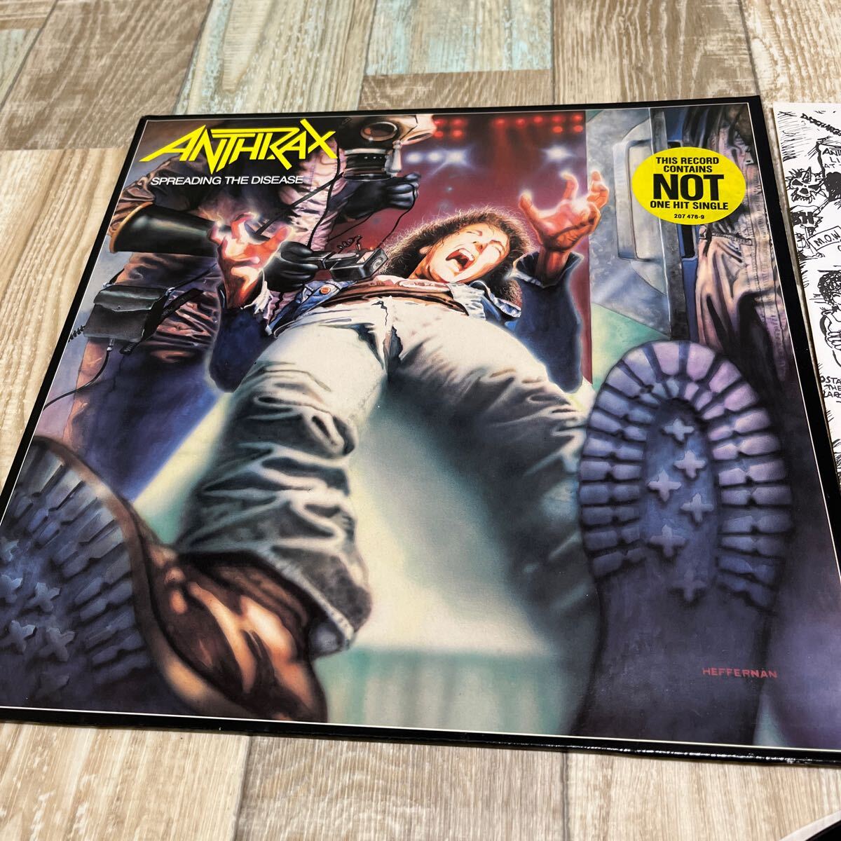 * бесплатная доставка * редкость LP* запись * Anne слаксы * безумие. slash чувство .*ANTHRAX*SPREADING THE DISEASE*
