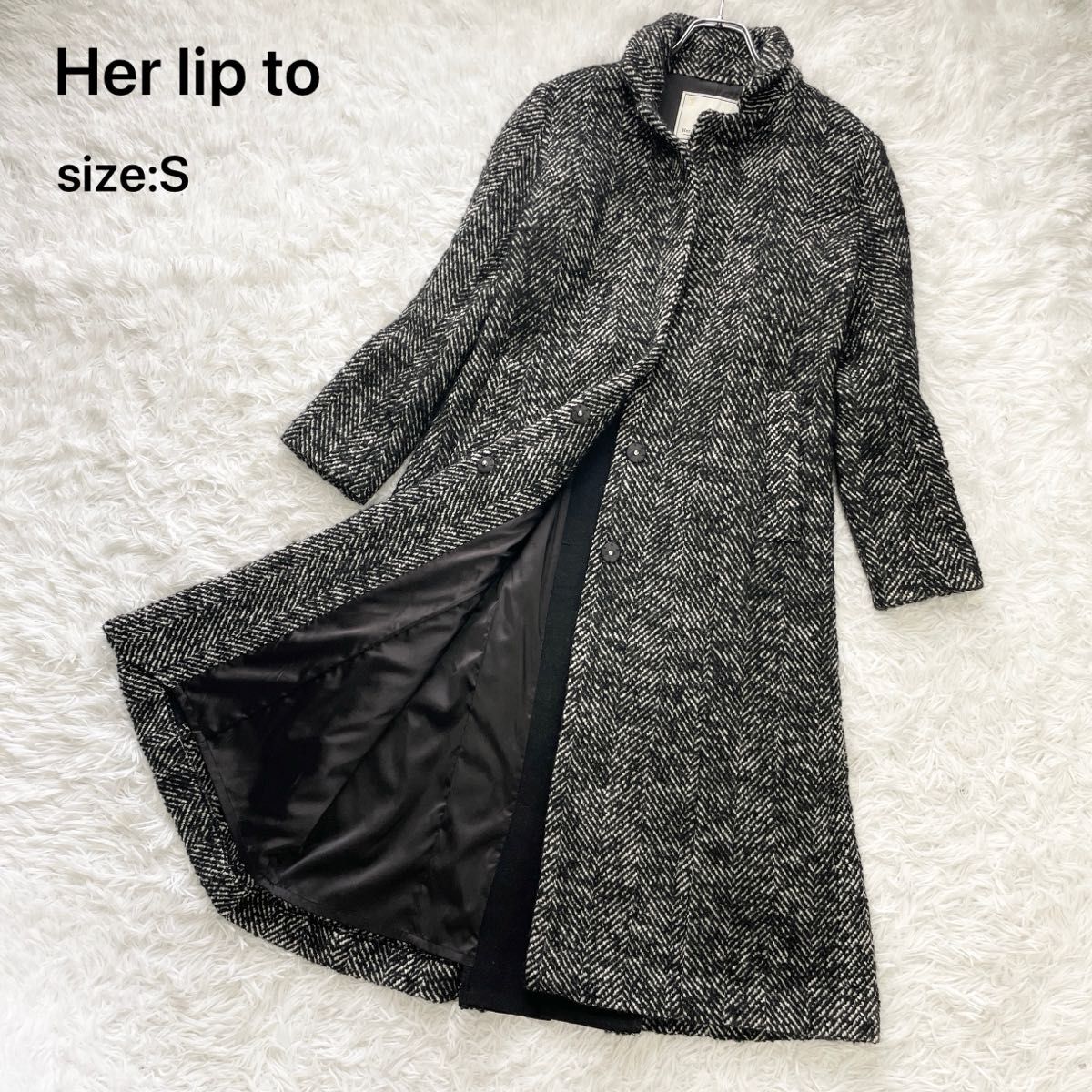 Her lip to ハーリップトゥHerringbone Wool-Blend ヘリンボーン Her lip to ハーリップトゥHerringbone Wool-Blend ヘリンボーン