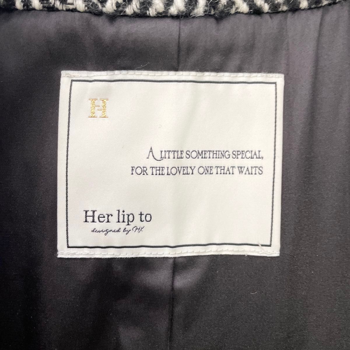 Her lip to ハーリップトゥHerringbone Wool-Blend ヘリンボーン Her lip to ハーリップトゥHerringbone Wool-Blend ヘリンボーン