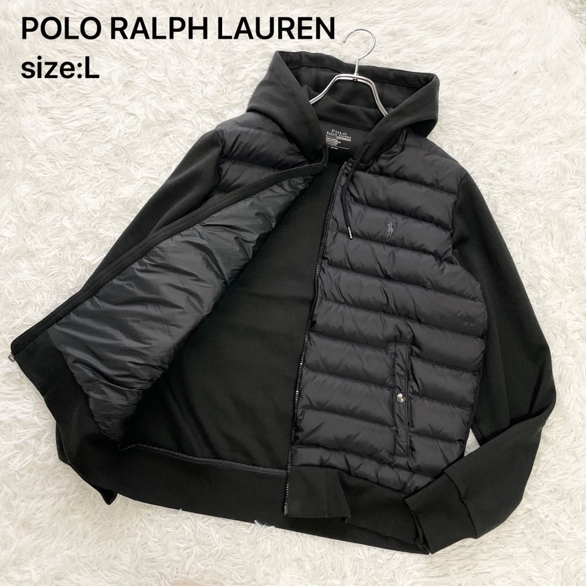 美品】POLO RALPH LAUREN ポロラルフローレン 切り替え ダウン 美品】POLO RALPH LAUREN ポロラルフローレン 切り替え ダウン