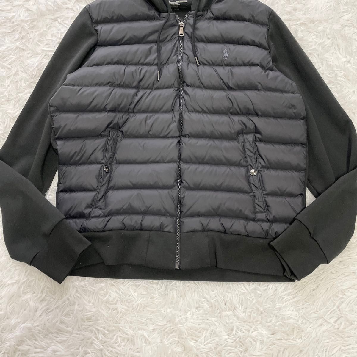 美品】POLO RALPH LAUREN ポロラルフローレン 切り替え ダウン 美品】POLO RALPH LAUREN ポロラルフローレン 切り替え ダウン