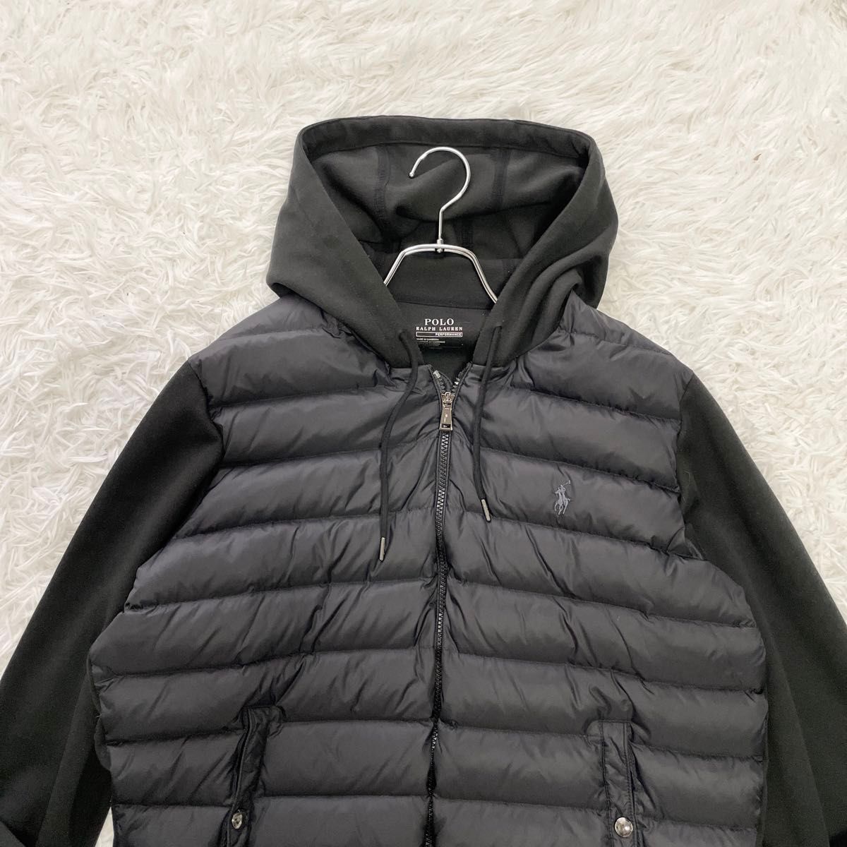 美品】POLO RALPH LAUREN ポロラルフローレン 切り替え ダウン 美品】POLO RALPH LAUREN ポロラルフローレン 切り替え ダウン