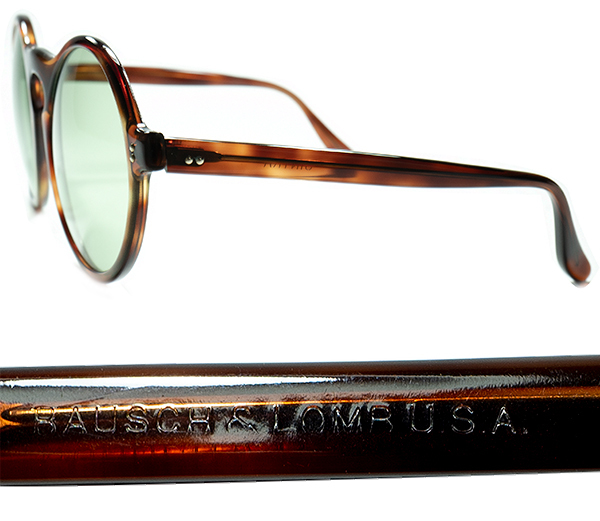 初期RARE作品FRANK SINATRAオマージュモデル1950s USA製B&L RAYBANボシュロムレイバンSINTRA アッパーKEYHOLEラージシルエットROUND丸眼鏡_画像3