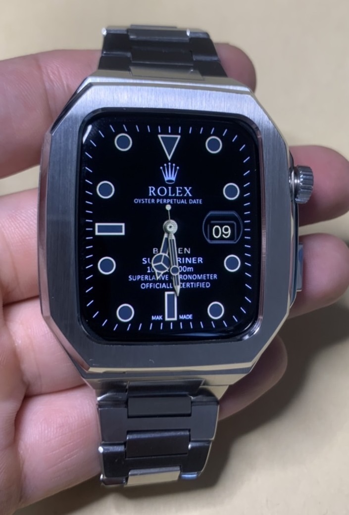 45mm○銀SL-メタル○ apple watch ステンレス カスタム 金属 45mm○銀SL-メタル○ apple watch ステンレス カスタム 金属