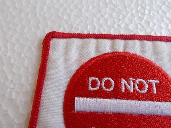 標識 『DO NOT ENTER』立入禁止 刺繍 ワッペン/ アップリケ パッチ アメカジ アメリカ16_画像5