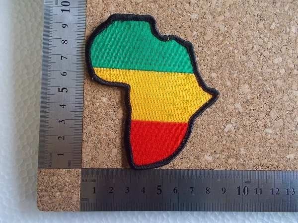 ラスタ レゲエ 刺繍 カラー ワッペン/パッチ アップリケ エチオピア ジャマイカ アフリカ 41_画像8