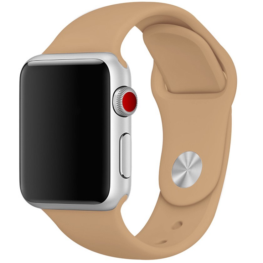 【本体サイズ38・40mm用】【15-ウォールナット】Apple Watch シリコン スポーツバンド アップルウォッチ【Series1.2.3.4.5.6.SE対応】_画像1