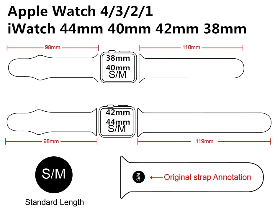 【本体サイズ38・40mm用】【2-スポーツグレー】Apple Watch シリコン スポーツバンド アップルウォッチ【Series1.2.3.4.5.6.SE対応】_画像3