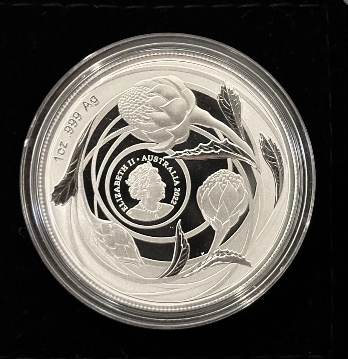 【オーストラリア銀貨】オーロラ オーストラリス 1 オンス 銀貨 2013 2022年 オーストラリア 1オンス銀貨 ワイルドフラワーシリーズ