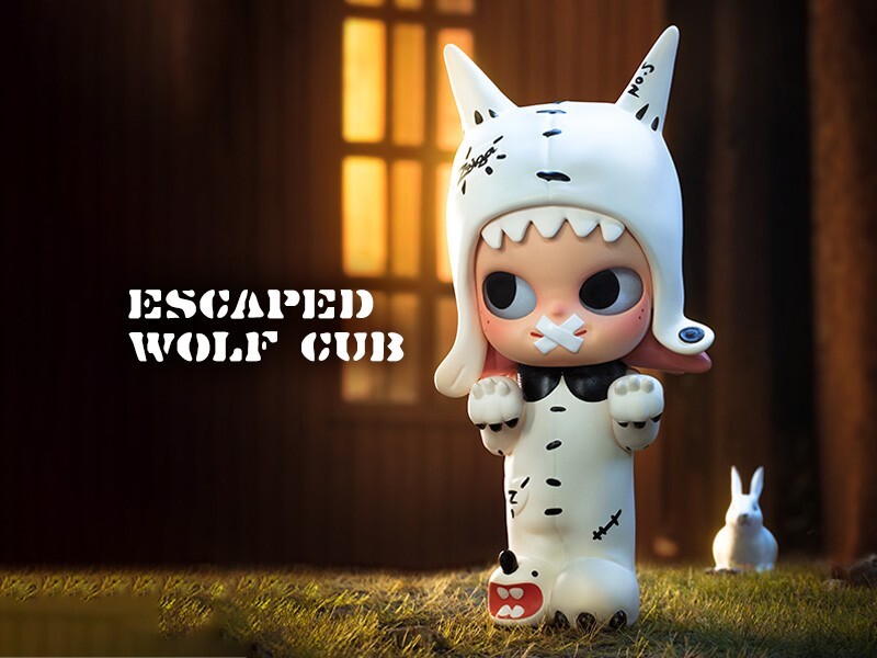 POPMART ZSIGA We're So Cute シリーズ Escaped Wolf Cub ポップマート ジィシーガ フィギュア 内袋未開封