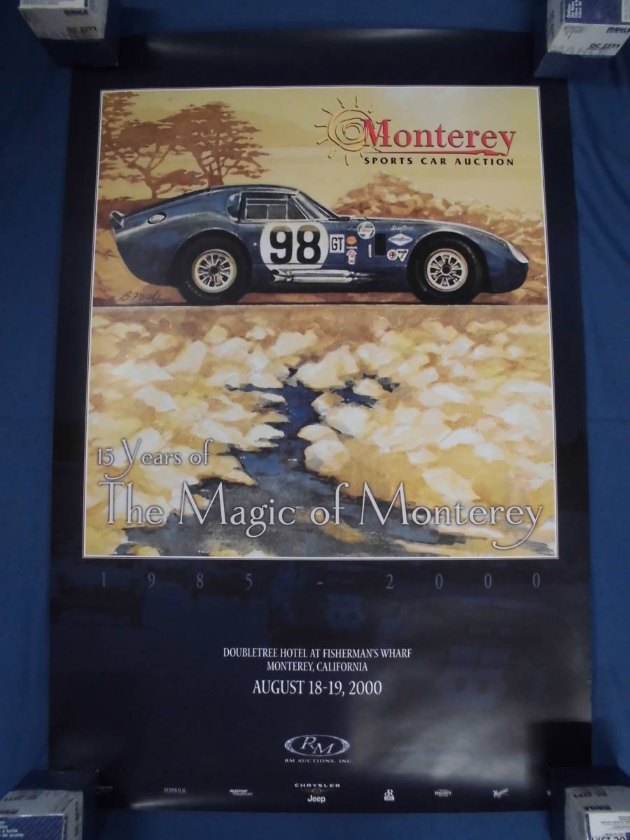 当時物 2000年 Monterey SPORT CAR AUCTION / シェルビー　デイトナ・クーペ　ポスター　未使用品