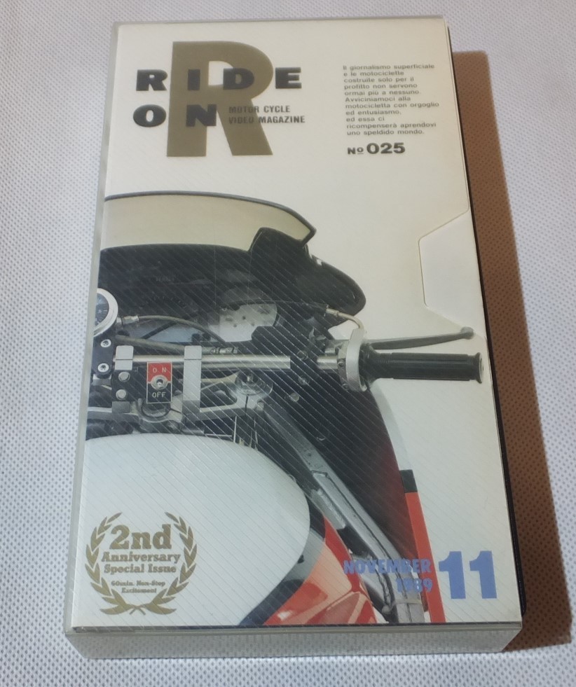 RIDE ON No025 モーターサイクルビデオマガジン 1989-11　VHSテープ　★Mh2297_画像2