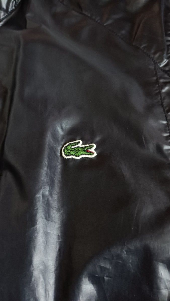 LACOSTE ラコステ ライダース ナイロンジャケット 48/3 ブラック LACOSTE ラコステ ライダース ナイロンジャケット 48/3 ブラック