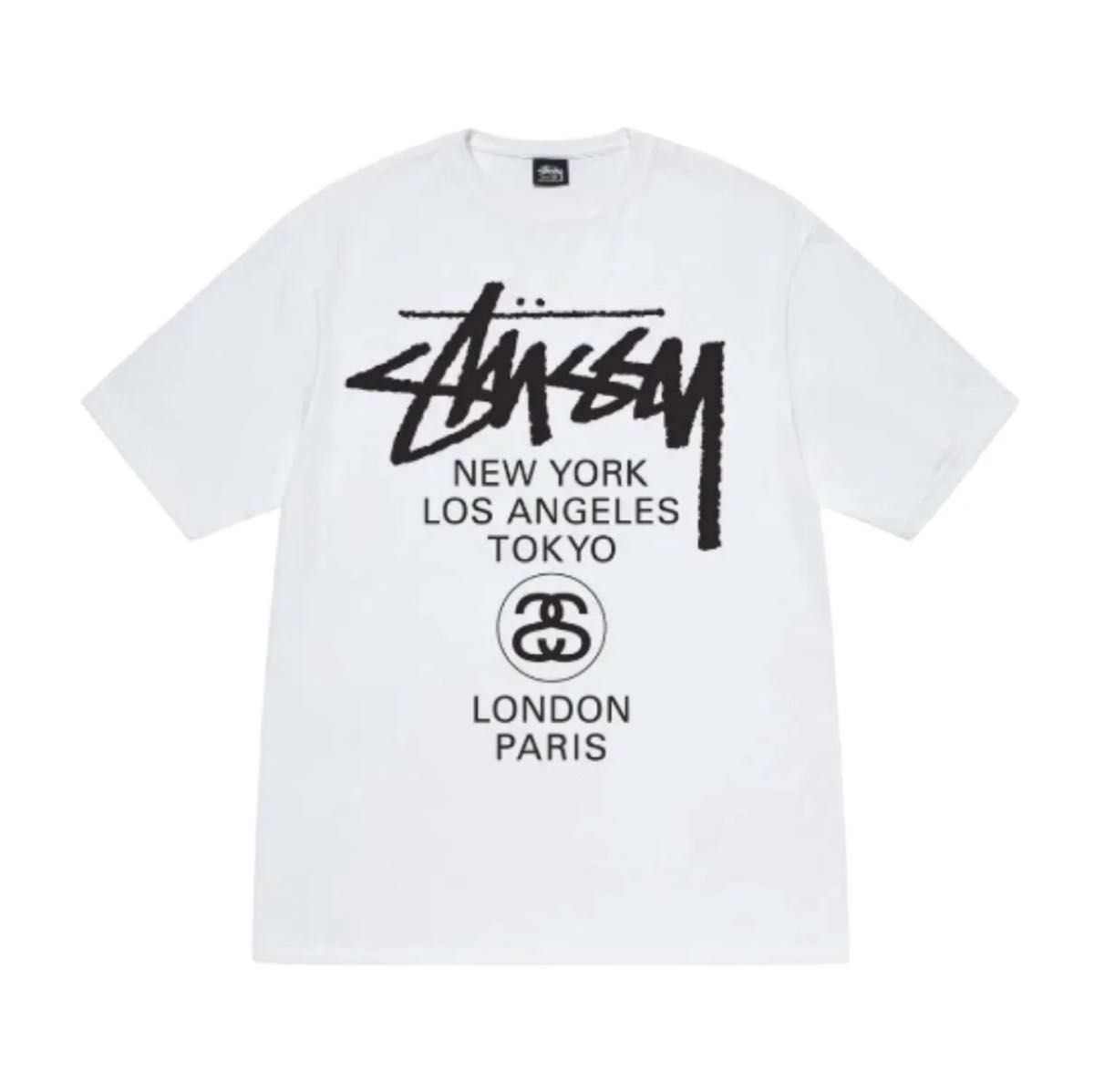ステューシー Lサイズ STUSSY WORLD TOUR TEE Tシャツ 白|Yahoo ステューシー Lサイズ STUSSY WORLD TOUR TEE Tシャツ 白|Yahoo