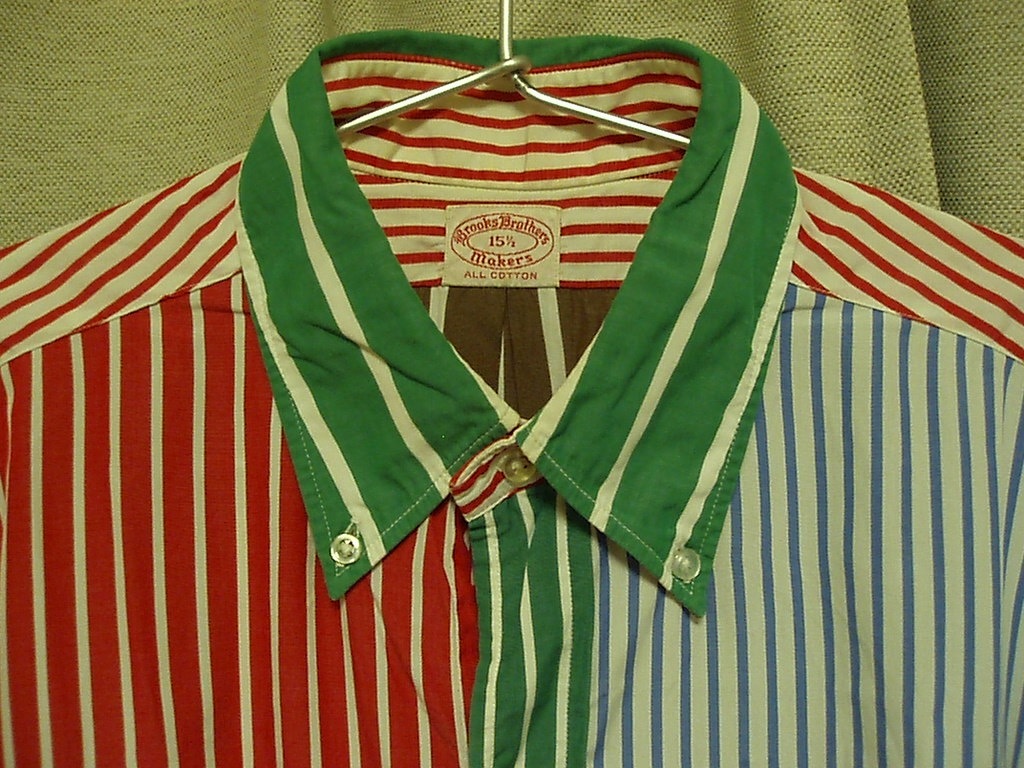 Brooks Brothers ブルックスブラザーズ クレイジーシャツ（15.5） 70’sビンテージ USA製 古着 アメリカ製 6釦 ヴィンテージ