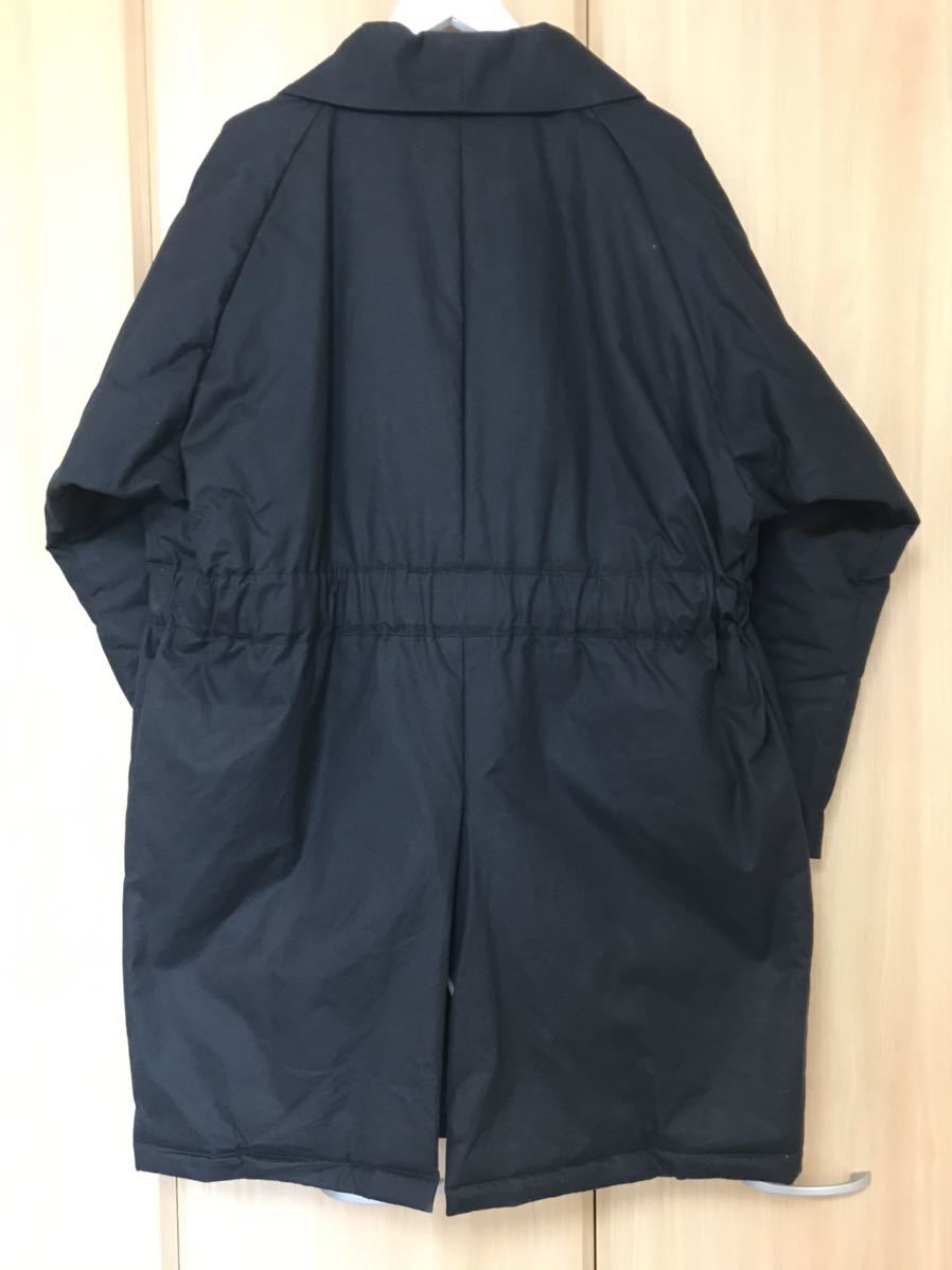 【美品】 UNITUS ユナイタス / Belted Shawl Coat -Wax Cotton- / L ブラック / ワックスコットン ベルテッド ショール コート_画像10