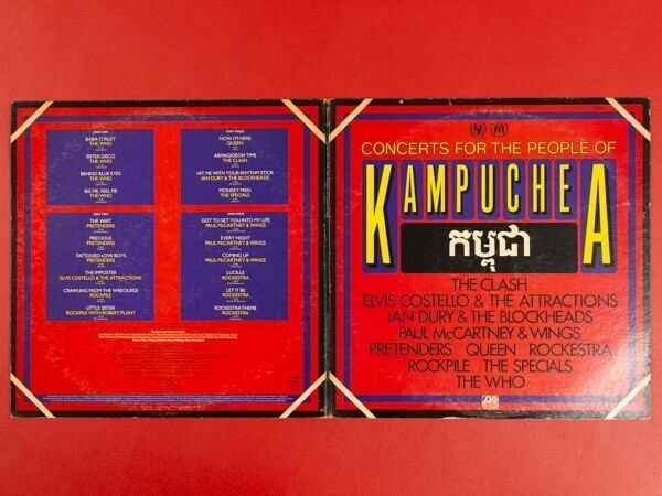 ◇VA/カンボジア難民救済コンサート Concerts For The People Of Kampuchea/The Who Pretenders 他/國內(nèi)盤2LP、P-5595～6A #P16YK4