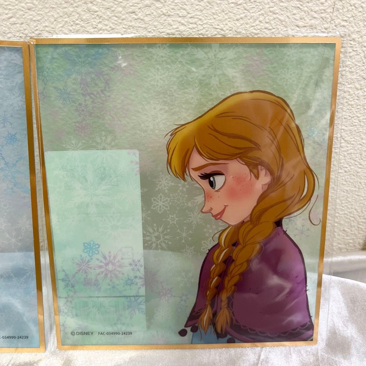 アナと雪の女王 直筆 サイン 証明書 色紙 エルサ アナ 新品 ディズニーストア クリア色紙 アナと雪の女王 アナ エルサ 未