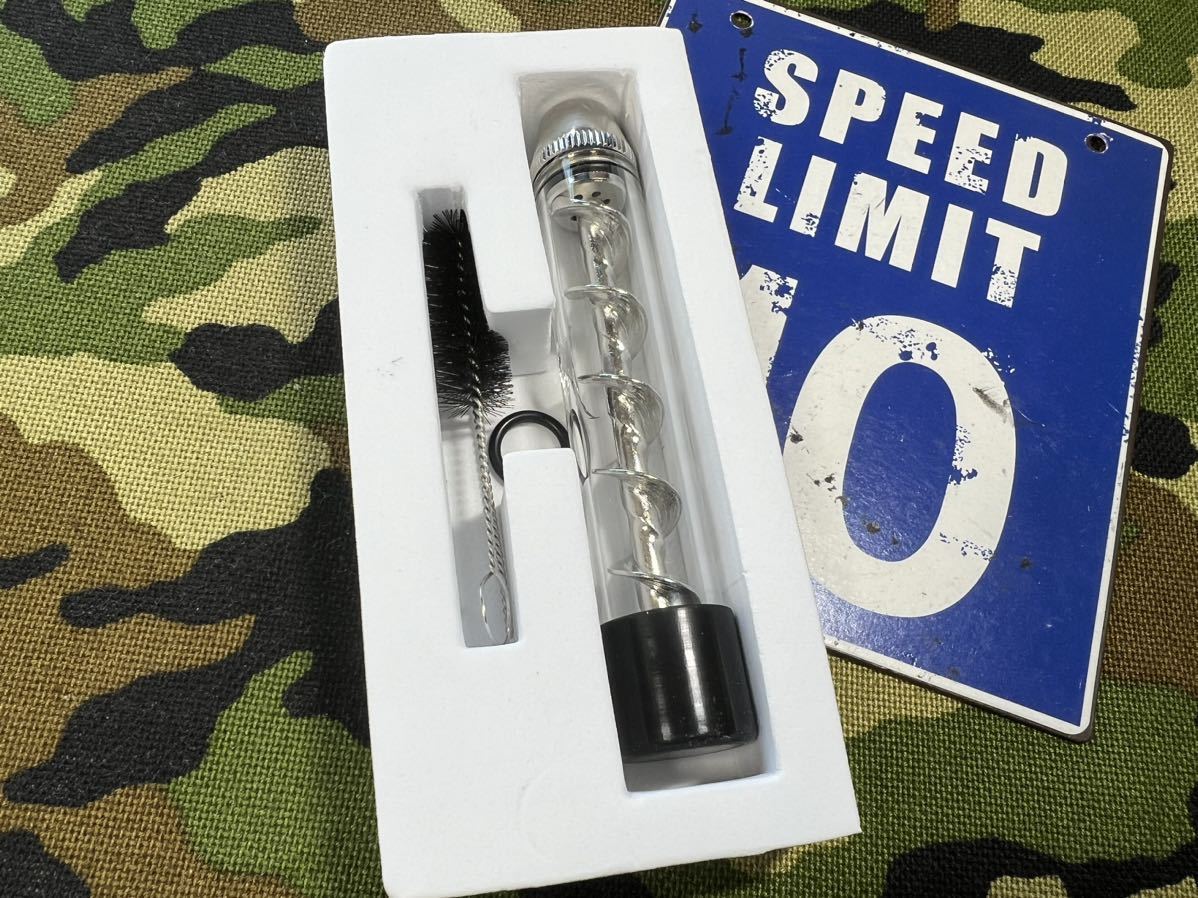 ●新品/送料込●手巻き タバコ を詰めて吸うだけの ツイスティー ガラス ブラント 銀 mercismith2temaki シャグ/たばこ/パイプ/pipe