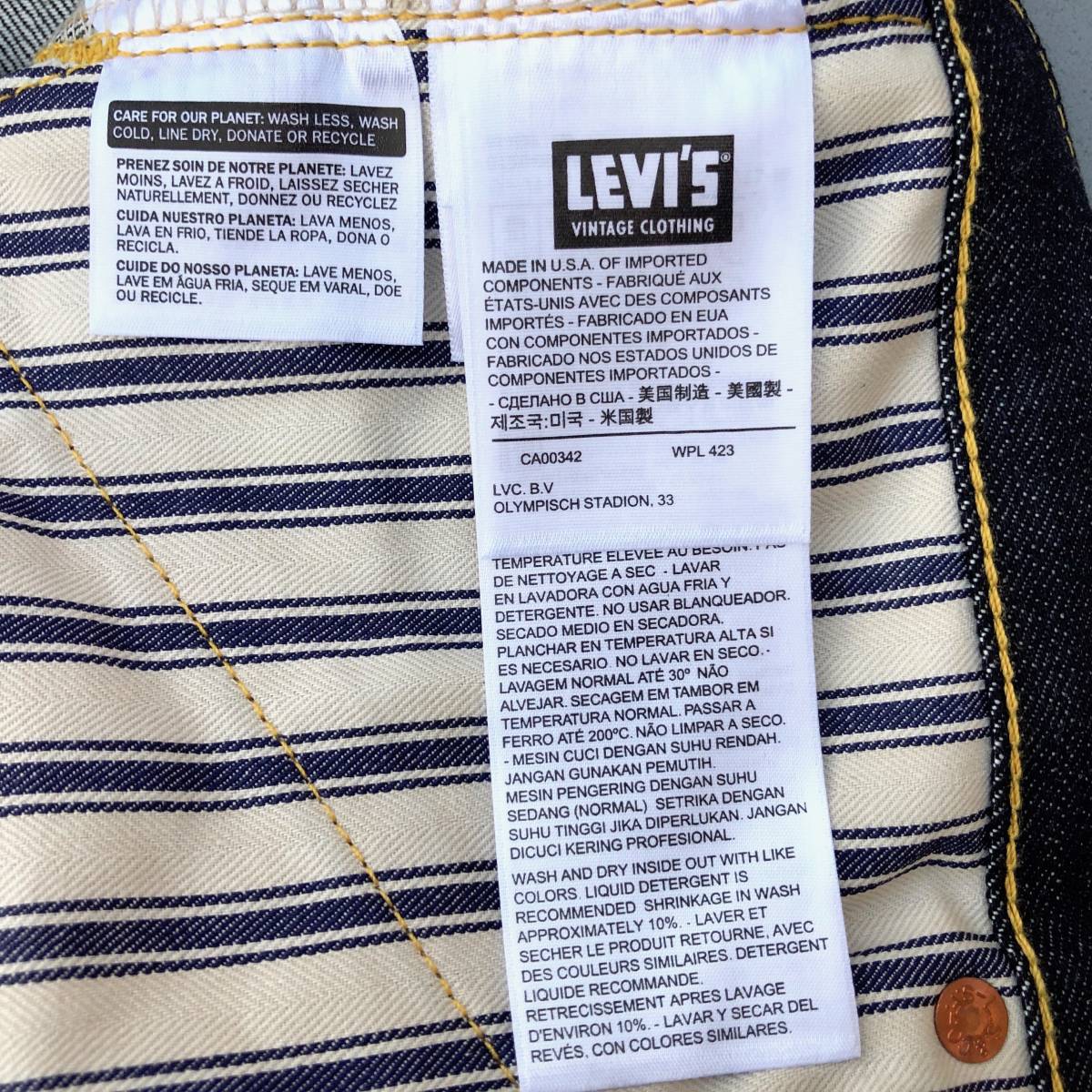 新作モデル 米国製 1944年モデル 大戦 LEVI'S 501XX S501XX 44501-0068
