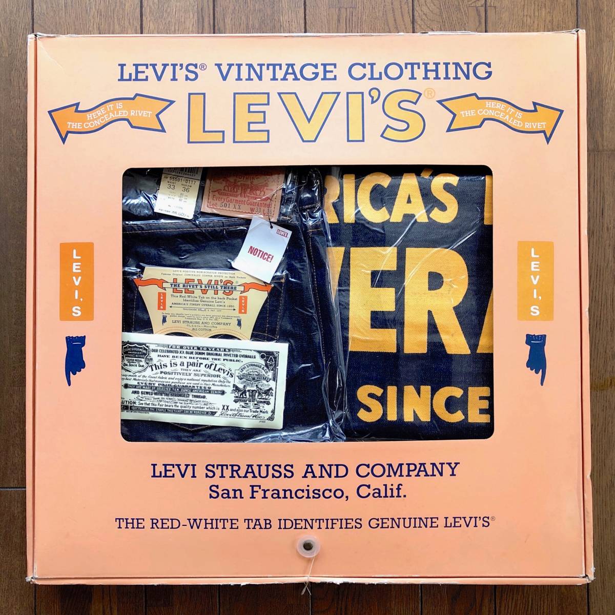 総合福袋 旧日本製 1955年モデル バナー付 LEVI'S 501XX 55501-0117