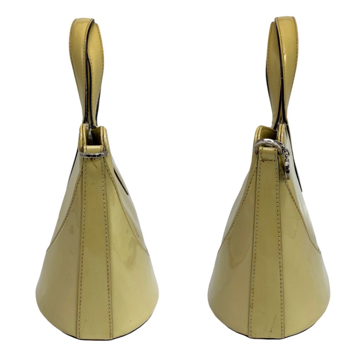●日本正規品● BVLGARI 高級品 ブルガリ シルバー金具 エナメル ハンドバッグ バッグ