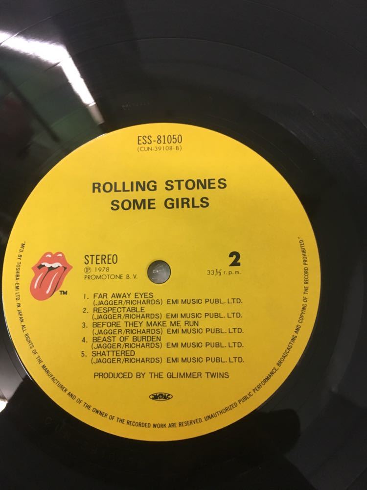 LP レコード THE ROLLING STONES / Same girls ESS-81050 / ザ・ローリング・ストーンズ / 女たち_画像8
