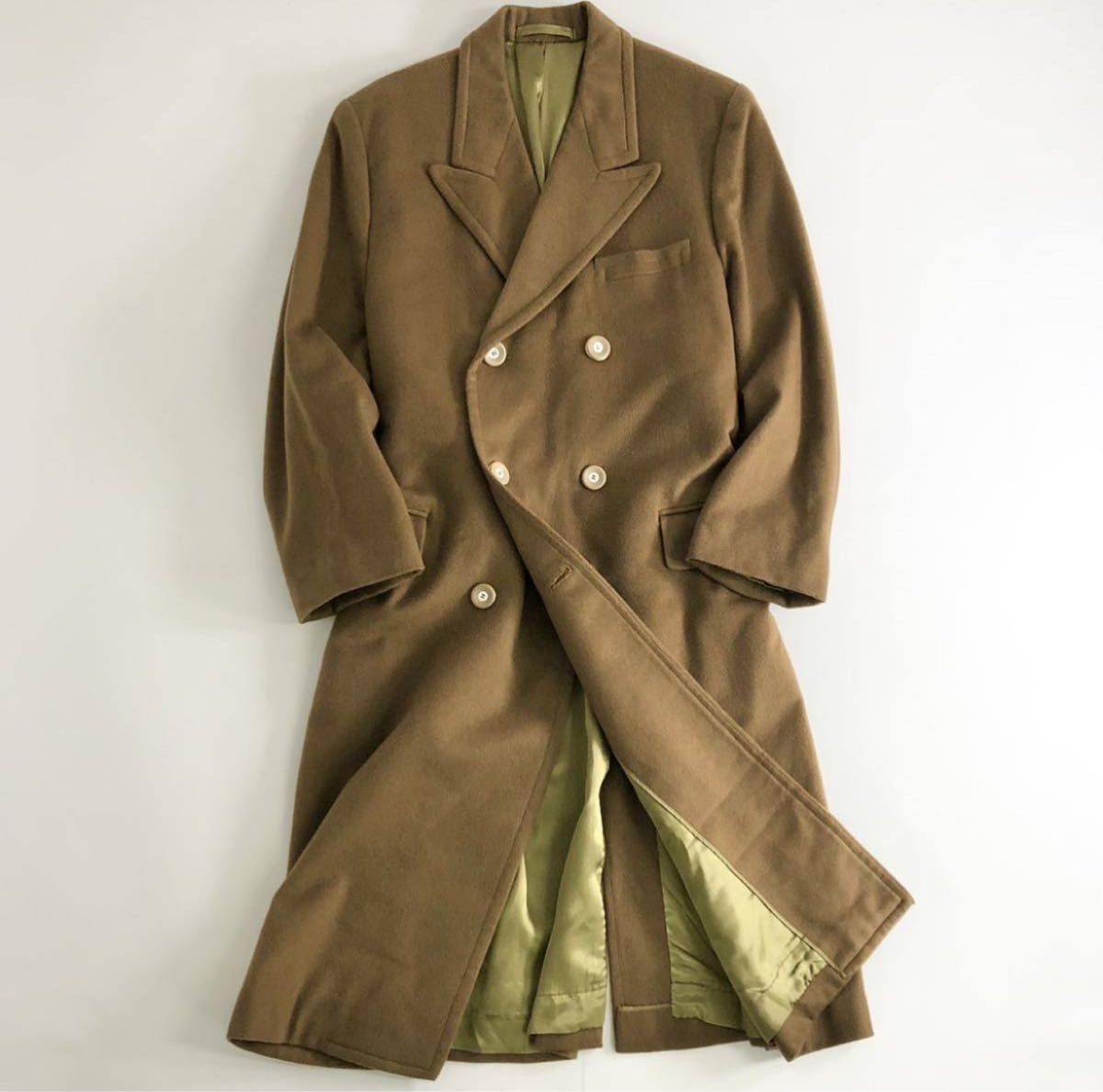 神々の繊維 ビキューナ CROMBIE ダブルチェスターコート極上 神々の繊維 ビキューナ CROMBIE ダブルチェスターコート極上