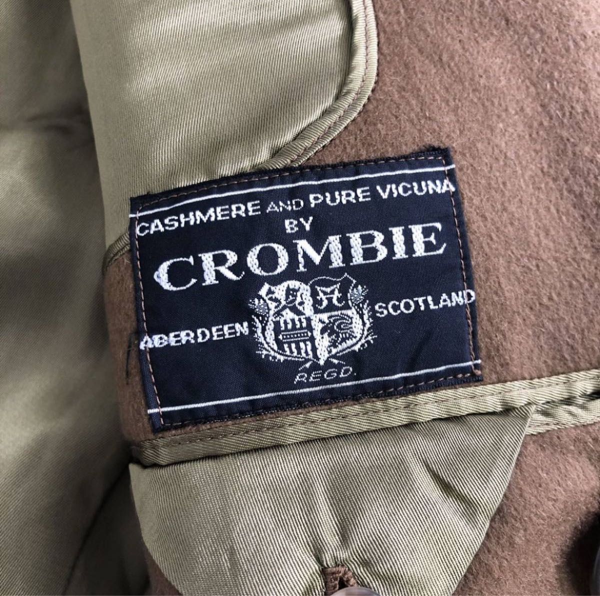 神々の繊維 ビキューナ CROMBIE ダブルチェスターコート極上 神々の繊維 ビキューナ CROMBIE ダブルチェスターコート極上