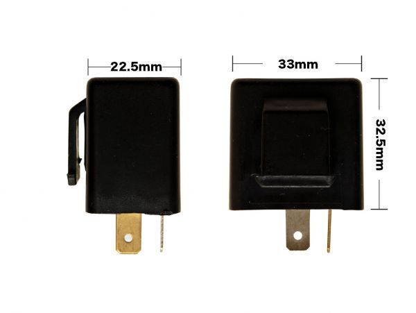ver.3 LED対応 IC ウインカーリレー 汎用 2ピン 12V シグナス125_画像2