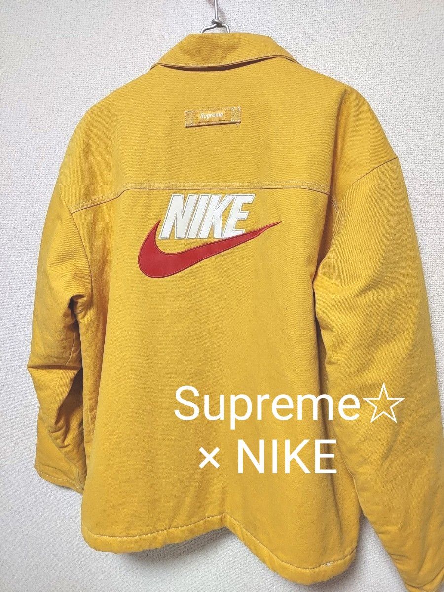 Supreme~ NIKE 限定コラボ 裏キルティング ジャケット Lサイズ Supreme~ NIKE 限定コラボ 裏キルティング ジャケット Lサイズ