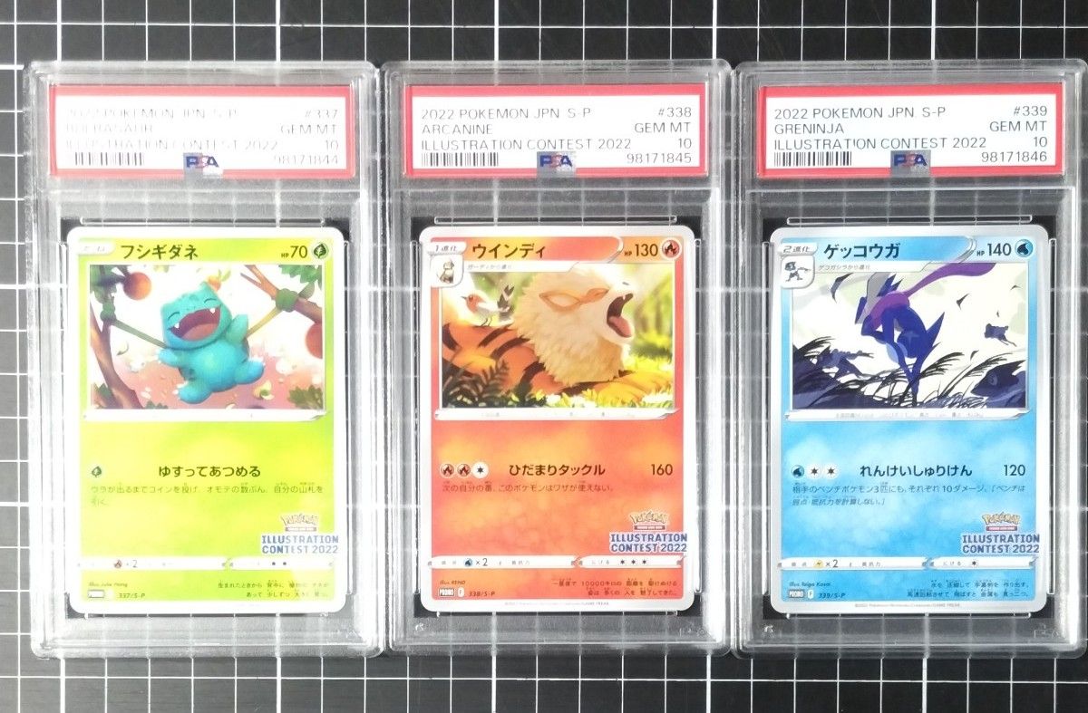 PSA10 連番 イラストレーションコンテスト2022 フシギダネ PSA10 連番 イラストレーションコンテスト2022 フシギダネ