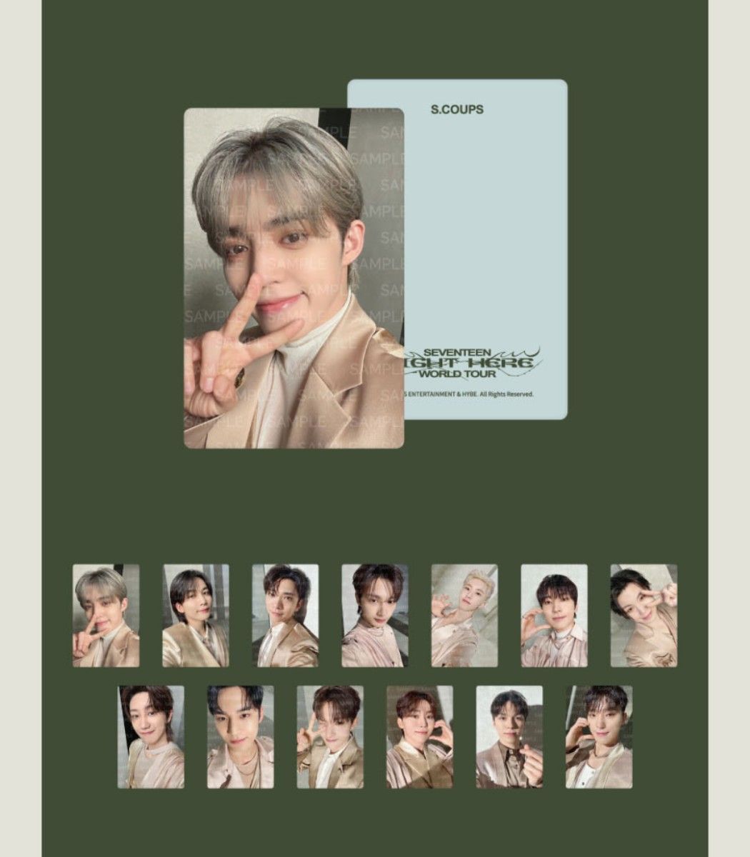 SEVENTEEN セブチ フーディ トレカ付き RIGHT HERE Lサイズ SEVENTEEN セブチ フーディ トレカ付き RIGHT HERE Lサイズ