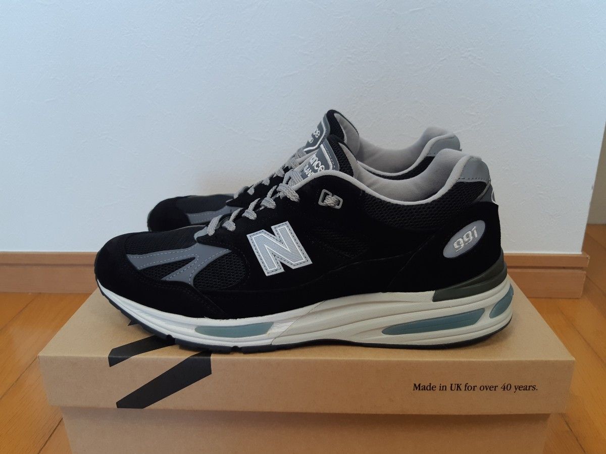 ニューバランス new balance Made in UK 991v2 BK2 27 5cm 黒ブラック 