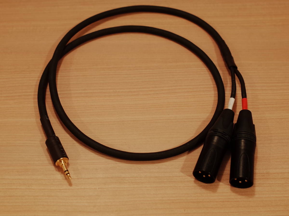 ★ BELDEN 8428 XLR2オス-ステレオミニプラグ3.5mm 変換ケーブル 80cm Yケーブル 金メッキ NYS231BG-LL NC3MXX-B ブランド-長さ変更可