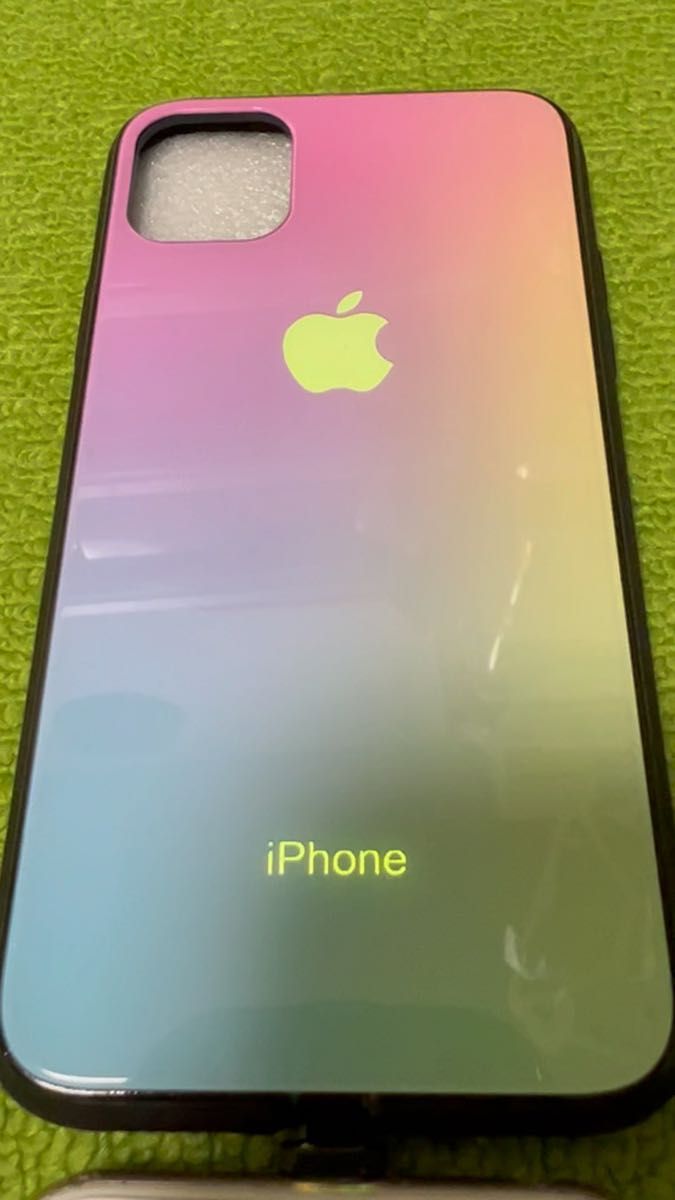 光る iphone14pro レインボー ケース LED led 発光 人気商品 トレンド 韓国 安い 本体連動 カラフル