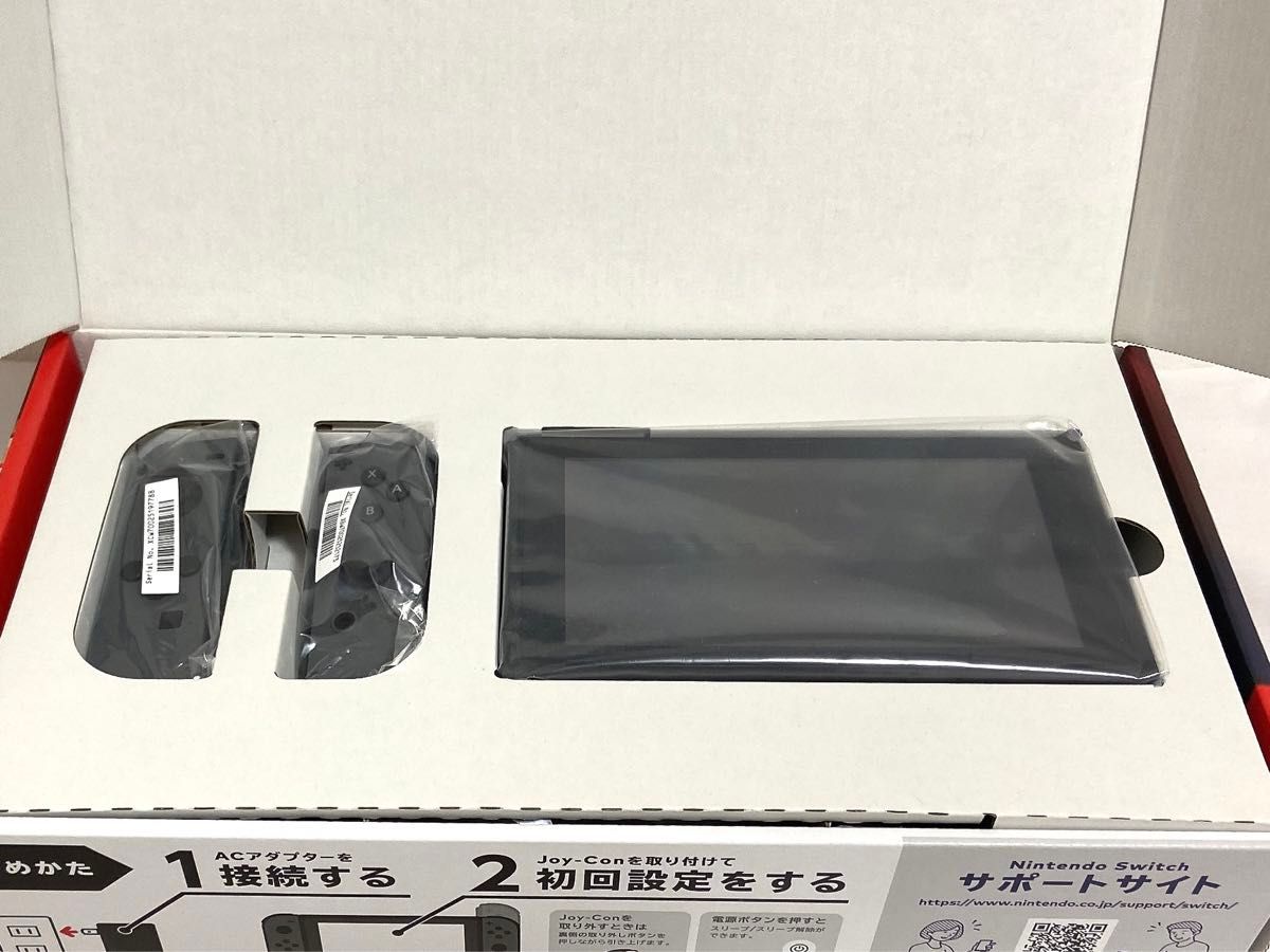 2019年製 新型 美品 Nintendo Switch 本体 付属品 グレー 初期化 2019年製 新型 美品 Nintendo Switch 本体 付属品 グレー 初期化