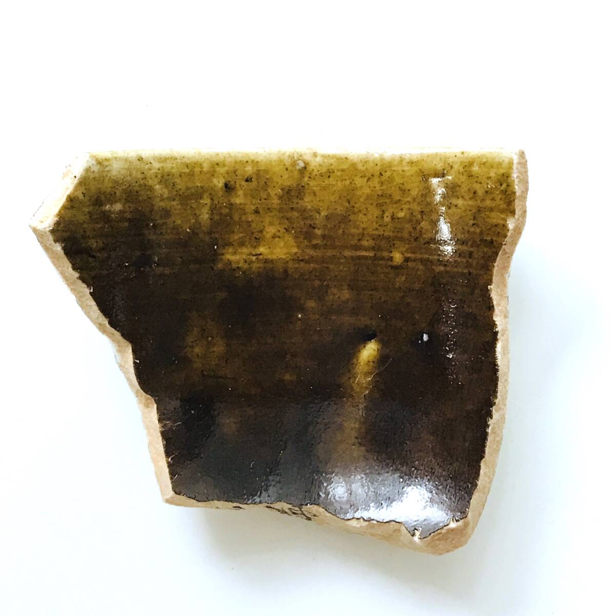 骨董 アンティーク 初期伊万里 陶片 鉄釉染付 掛分 植物文小皿 残欠 発掘 溪】陶片 初期伊万里 鉄釉菊唐草文碗陶片 小溝窯 銹