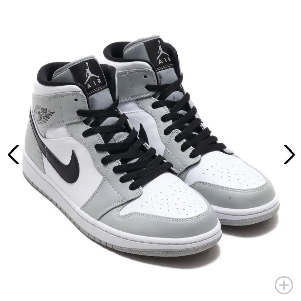 NIKE AIR JORDAN 1 MID ホワイトグレー ブラックホワイト 27cm NIKE AIR JORDAN 1 MID ホワイトグレー ブラックホワイト 27cm