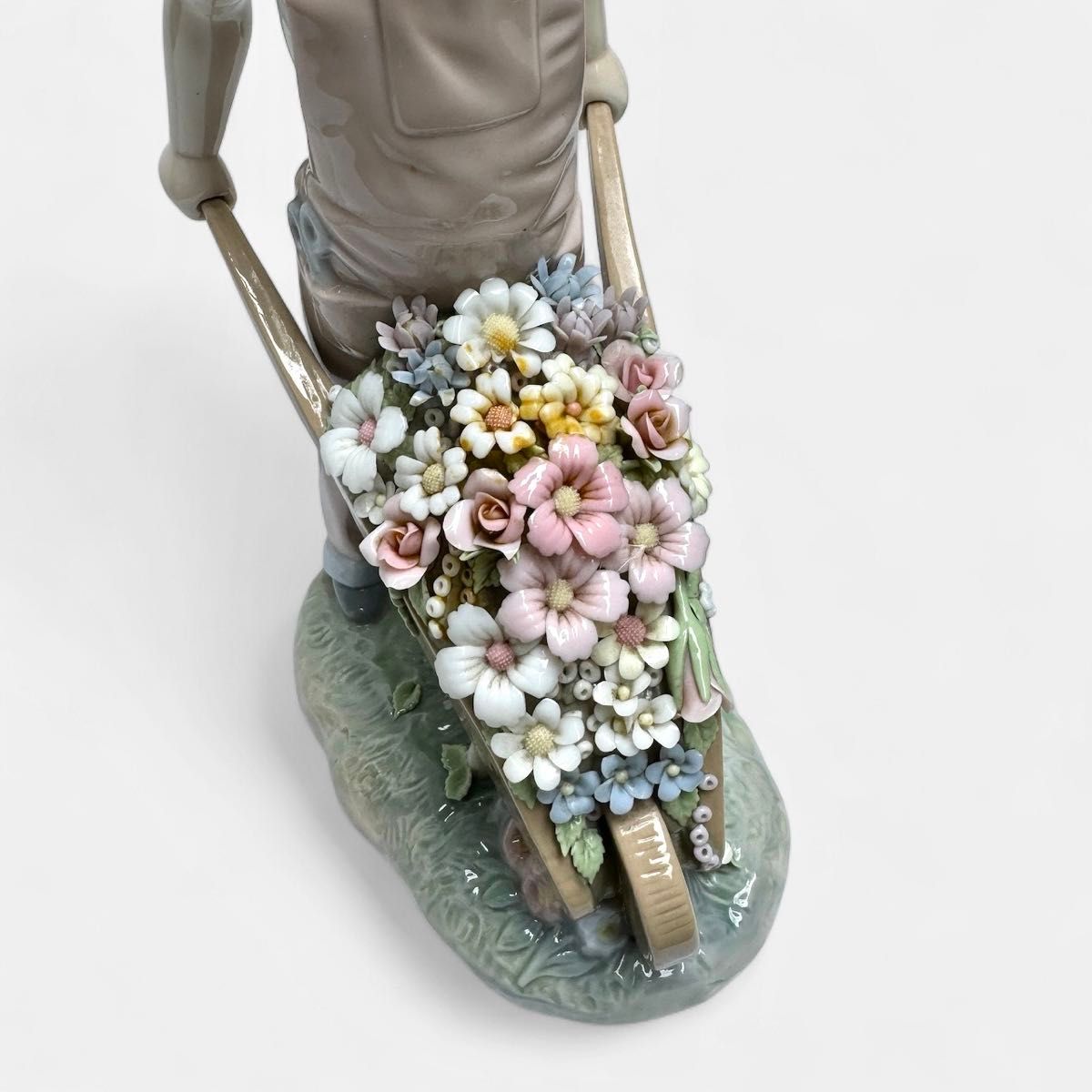 希少 LLADRO リヤドロ 1283 花車 フィギュリン 陶器人形 置物 希少 LLADRO リヤドロ 1283 花車 フィギュリン 陶器人形 置物
