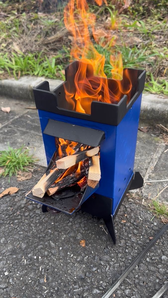 受注生産 BBQコンロ ソロストーブ FIRE PIT Castle ブラック焚き火台 薪ストーブ ソロキャンプ アウトドア