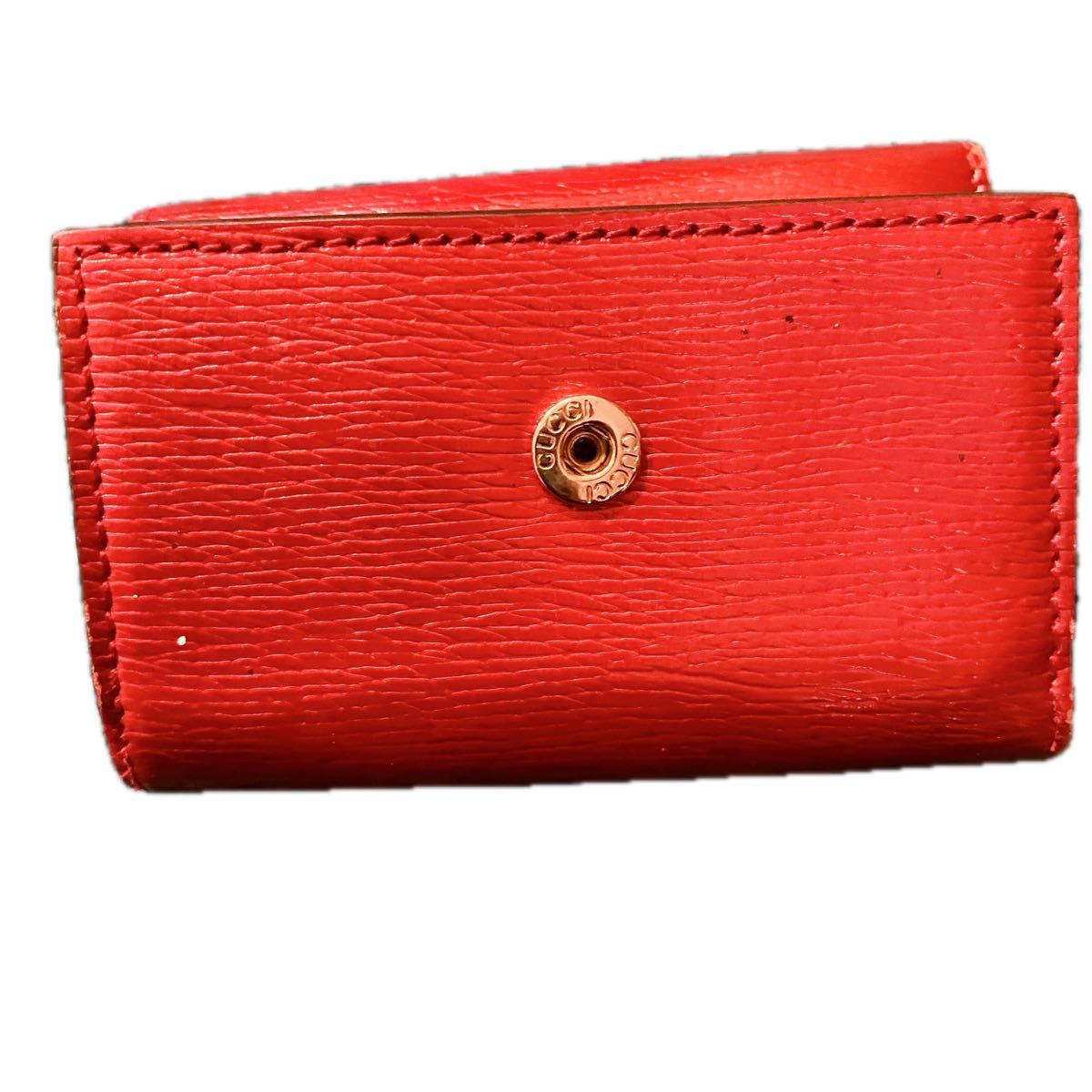 GUCCI キーケース グッチ レザー 赤 レッド 6連 ハートロゴ 鍵 GUCCI キーケース グッチ レザー 赤 レッド 6連 ハートロゴ 鍵